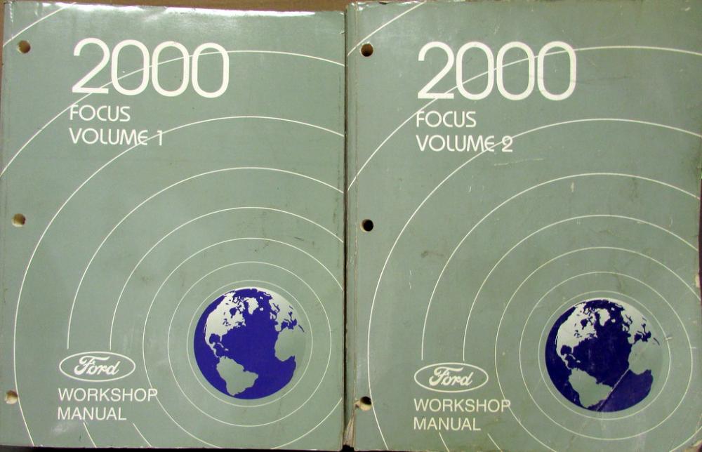 2000 Ford Focus Volume 1 & 2 Service Shop Repair Manual Original