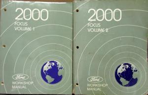 2000 Ford Focus Volume 1 & 2 Service Shop Repair Manual Original