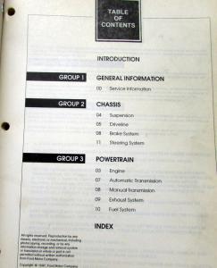 2000 Ford Focus Volume 1 & 2 Service Shop Repair Manual Original