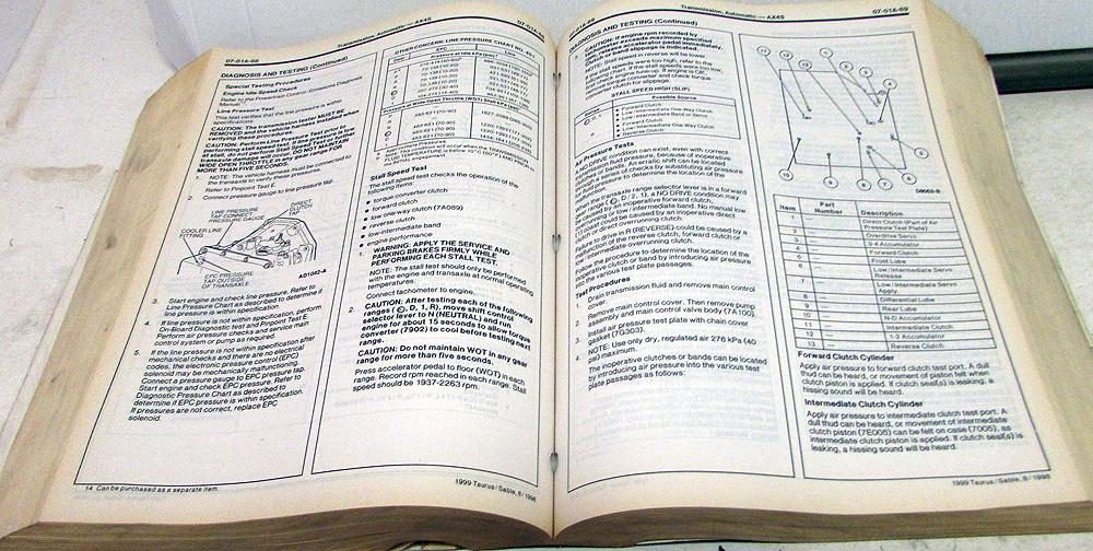 99 ford taurus repair manual