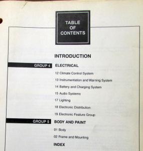 1999 Lincoln Continental Volume 1 & 2 Service Shop Repair Manual Original