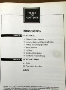 1999 Ford Escort Mercury Tracer Vol 1 & 2 Service Shop Repair Manual Original