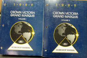 1999 Ford Crown Victoria Mercury Grand Marquis Service Shop Repair Manual Orig
