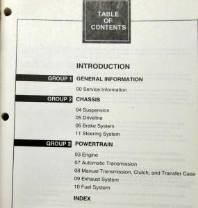 1999 Ford Crown Victoria Mercury Grand Marquis Service Shop Repair Manual Orig