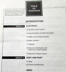 1998 Ford Contour Mercury Mystique Vol 1 & 2 Service Shop Repair Manual Original