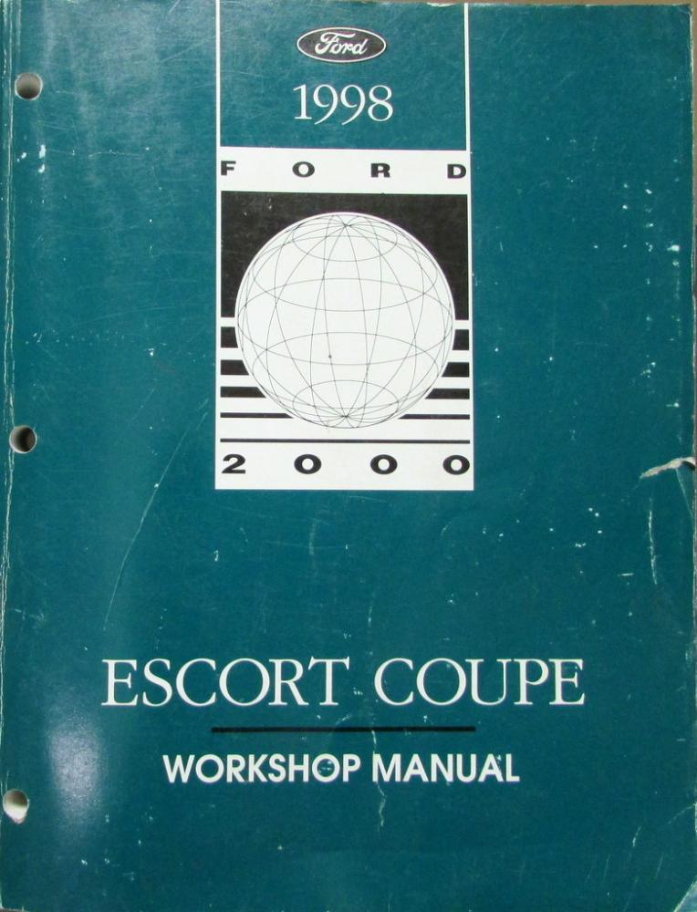 1998 Ford Escort Coupe Service Shop Repair Manual Original