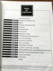1997 Ford Probe Service Shop Repair Manual Original