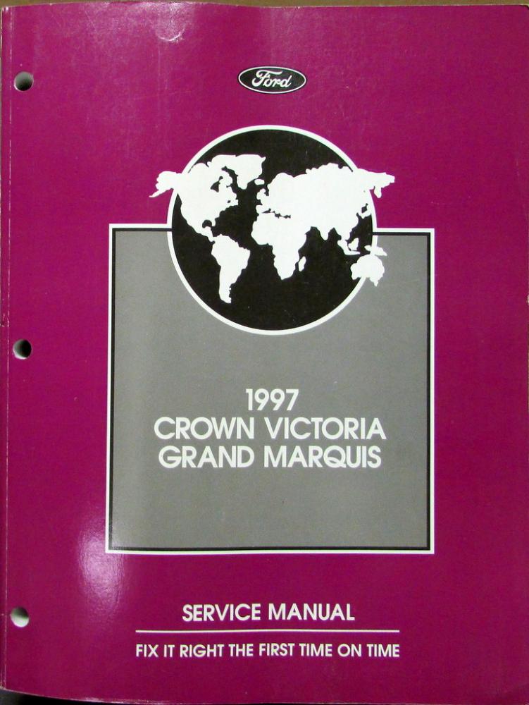 1997 Ford Crown Victoria Mercury Grand Marquis Service Shop Repair Manual Orig