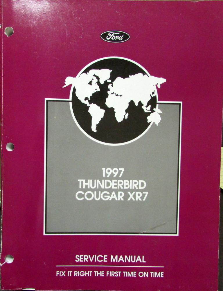 1997 Ford Thunderbird Mercury Cougar XR7 Shop Repair Service Manual Original