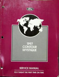 1997 Ford Contour Mercury Mystique Service Shop Repair Manual Original