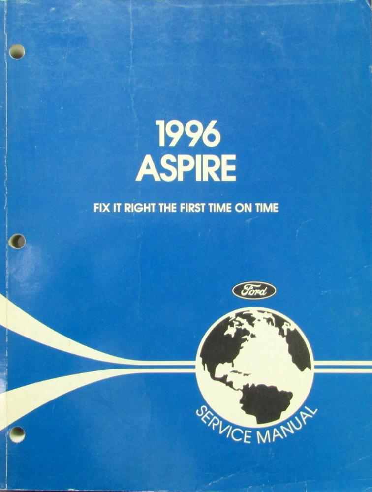 1996 Ford Aspire Service Shop Repair Manual Original