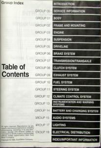 1996 Lincoln Mark VIII Service Shop Repair Manual Original