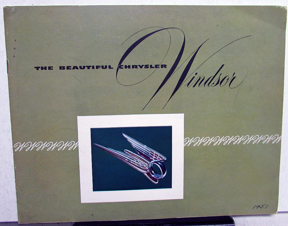 1951 Chrysler Windsor Sales Brochure Sedan Coupe Newport Traveler T&C Wagon