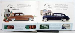 1951 Chrysler Windsor Sales Brochure Sedan Coupe Newport Traveler T&C Wagon