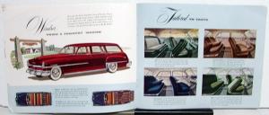 1951 Chrysler Windsor Sales Brochure Sedan Coupe Newport Traveler T&C Wagon