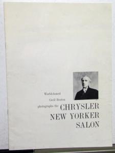 1963 Chrysler New Yorker Salon Cecil Beaton Color Photographs Sales Brochure
