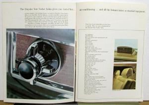 1963 Chrysler New Yorker Salon Cecil Beaton Color Photographs Sales Brochure