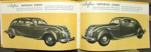 1935 Chrysler Six & Eight & Imperial Airstreams Auto Sales Brochure Original