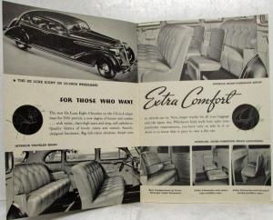 1936 Chrysler Fine Cars Six Eight Airflow Imperial Original Sales Brochure