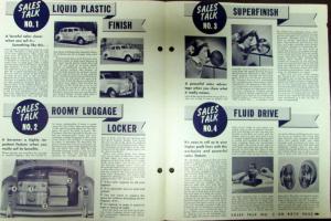 1940 Chrysler Retail Salesman Serv Bulletin No 10 Original Sales Talk