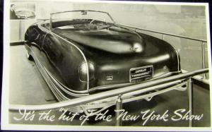 1941 Chrysler Thunderbolt New York Show Postcard Original
