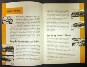 1941 Chrysler Fluid Drive Gold Tone Sales Brochure Original