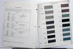 1964 Chrysler Dupont Color Paint Chips & Dodge Imperial Plymouth Original