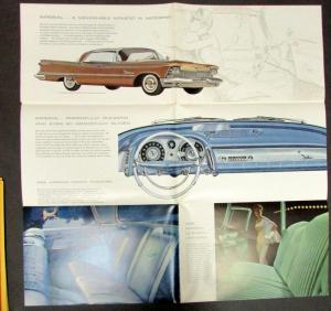 1958 Chrysler Imperial LeBaron Crown Southampton Color Sales Brochure Folder