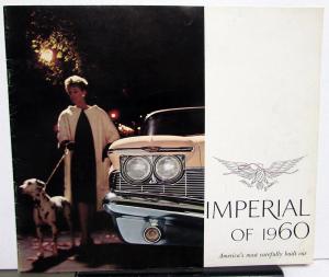 1960 Chrysler Imperial Custom Crown LeBaron Color Sales Brochure Original