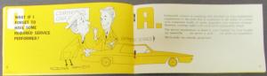 1963 Chrysler Warranty Facts About Another First Sales Brochure Original