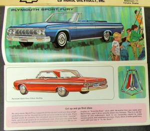 1964 Simca Plymouth Chrysler Imperial Dodge Full Line Sales Brochure Original