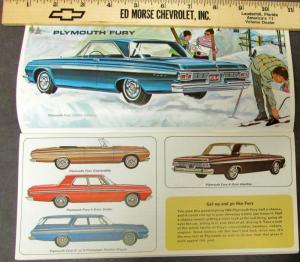 1964 Simca Plymouth Chrysler Imperial Dodge Full Line Sales Brochure Original