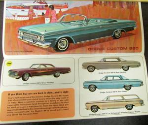 1964 Simca Plymouth Chrysler Imperial Dodge Full Line Sales Brochure Original