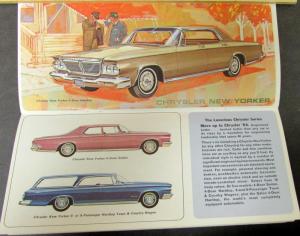 1964 Simca Plymouth Chrysler Imperial Dodge Full Line Sales Brochure Original