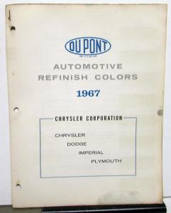 1967 Dupont Color Paint Chips Chrysler Dodge Imperial Plymouth Original