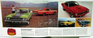 1970 Plymouth Chrysler Rapid Transit System Cuda GTX Duster Sales Brochure