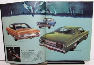 1971 Chrysler Plymouth Sales Brochure Duster Cuda Satellite Fury Newport & More
