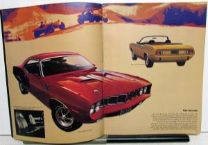 1971 Chrysler Plymouth Sales Brochure Duster Cuda Satellite Fury Newport & More