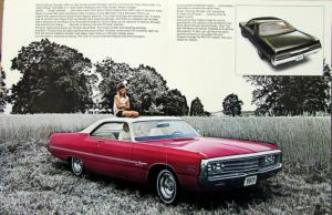 1971 Chrysler Royal & Newport Royal Color Sales Brochure Folder Original