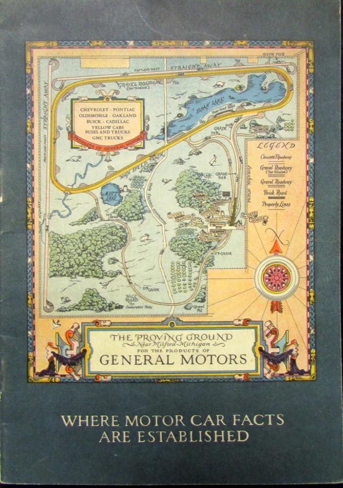 Circa 1926 GMC Proving Ground Story Book Original Milford Michigan