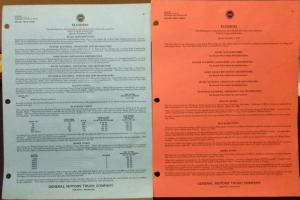 1930 1931 GMC Trucks Accessory Flushers & Pumps Sales Sheets Set of Two Original