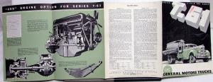 1937 1938 GMC Truck Model T61 T61H Seven & Eight Ton Sales Brochure Folder Orig