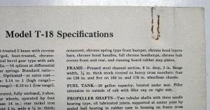 1937 1938 GMC Truck Model T18 Two & Half Ton Range Sales Brochure Original