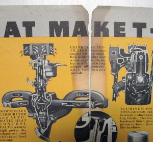1937 1938 GMC Truck Model T16H Two Ton Range Sales Brochure Folder Original