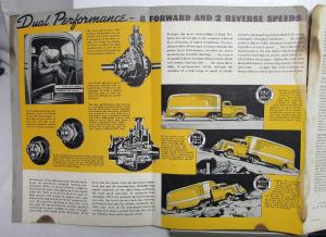 1937 1938 GMC Truck Model T16H Two Ton Range Sales Brochure Folder Original