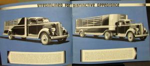 1936 GMC Truck Model T18 2 & Half Ton Range Sales Brochure Original Very Nice