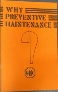 1937 1938  1939 GMC Truck Why Preventive Maintenance Service Book Reproduction