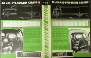 1939 GMC Truck Series 450 3 Ton Models AC & AF Sales Brochure Folder Original
