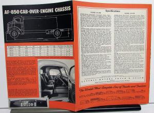 1939 GMC Truck Series 850 Eight Ton Model AC & AF Sales Brochure Folder Original