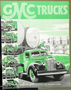 1942 1943 1944 GMC Truck WPB Essential Users Army Workhorse Sales Brochure